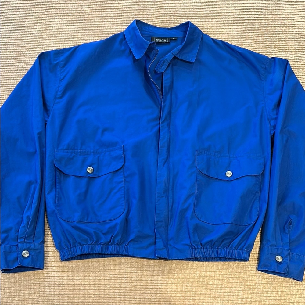 Silver Fern Lightweight 100% Cotton Royal Blue Men’s Jacket